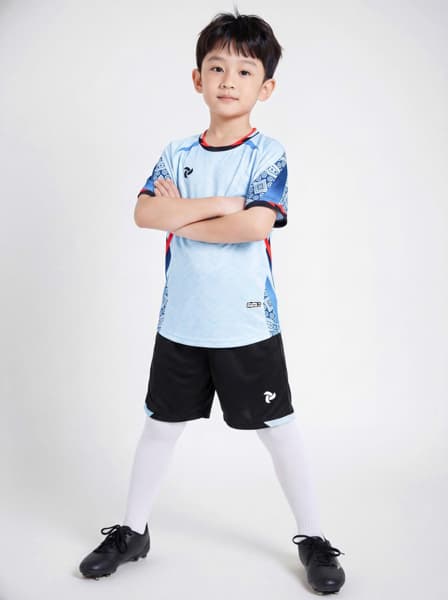 Quần áo bóng đá Just Play Pegasus xanh biển trẻ em