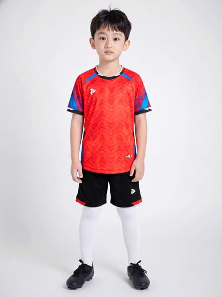 Quần áo bóng đá Just Play Pegasus đỏ trẻ em